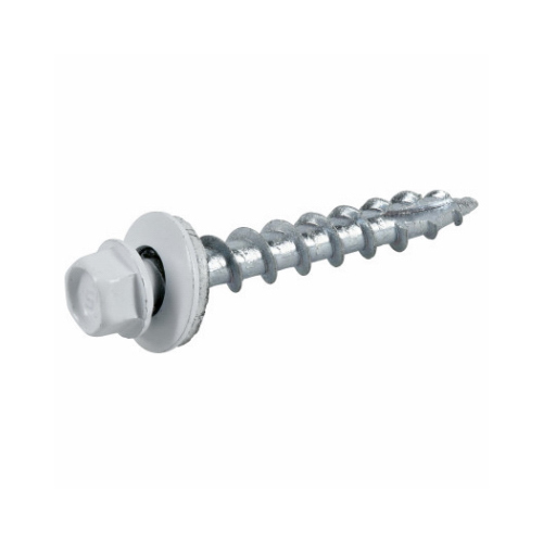 Powerpro OSB Roofing Screws, White, #12/14 x 1.5-In., 1-Lb.