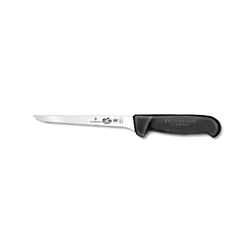 VICTORINOX SWISS ARMY 5.6403.15-X3 Fibrox Pro Boning Knife, Black Handle, 6-In.