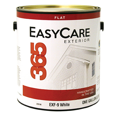 TRUE VALUE MFG COMPANY EXF9-GL 365 Exterior Latex House Paint, Flat, Tintable White, Gallon