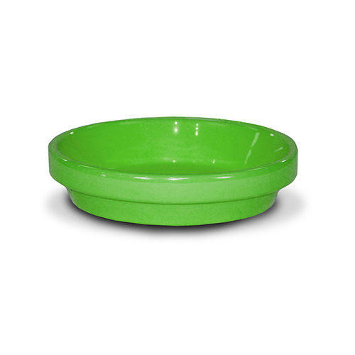 Flower Pot, Bright Green Ceramic, 3.75 x .5-In. - pack of 16