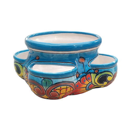 Avera Products APG435050 Pocket Planter, Hand-Painted Pottery, 9 x 5-In.