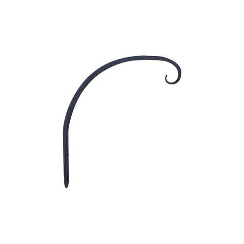 Hanging Plant Hook, Curved, Black, 8-In.