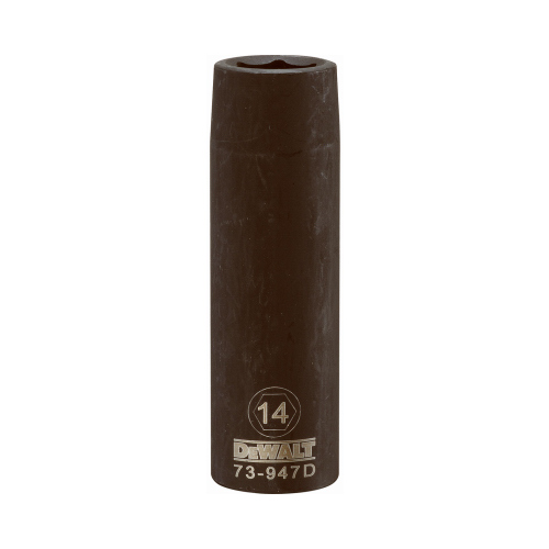 SOCKET DEEP IM 1/2DR 6PT 14 MM Black Oxide