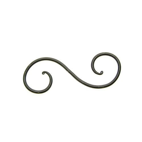 Plant Hook, "S", Black, 6-In.