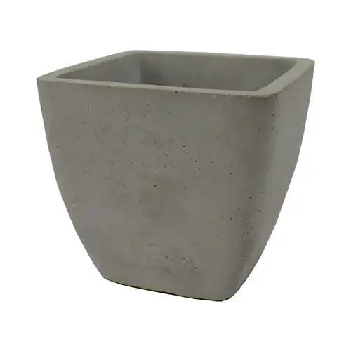 Planter, Tapered Square, Fiber Cement, 3.7 x 3.5-In.