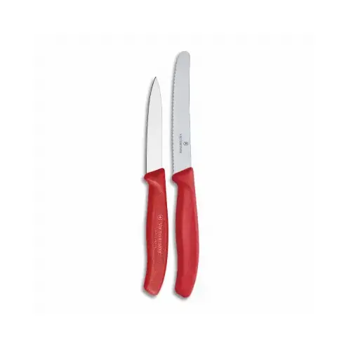 VICTORINOX SWISS ARMY 6.7831-X6 Swiss Classic Utility & Paring Knife, Red Handle