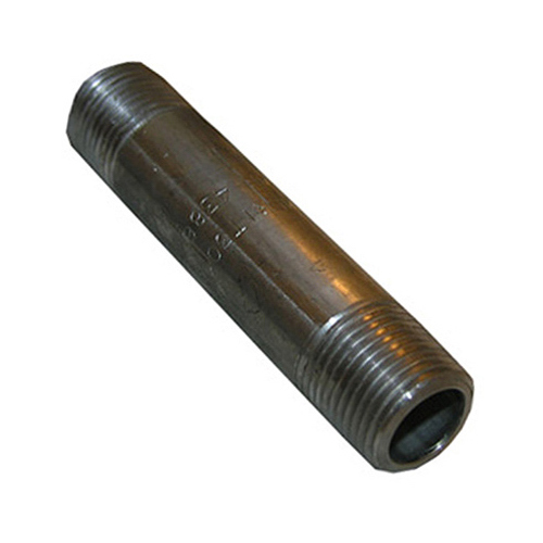 Stainless Steel Pipe Nipple, 3/8 x 6-In.