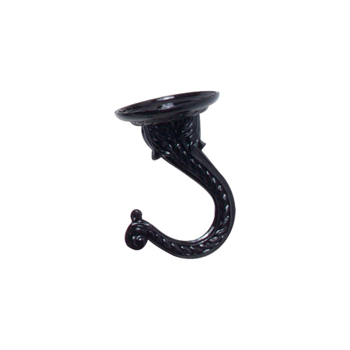 Green Thumb 86121GT Ceiling Plant Hook, Black, Jumbo