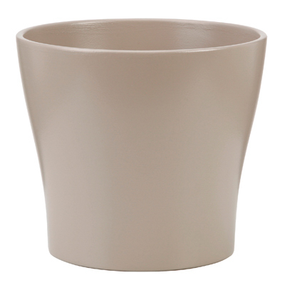 Scheurich 52743 Ceramic Planter, Indoor, Taupe, 6.25-In.