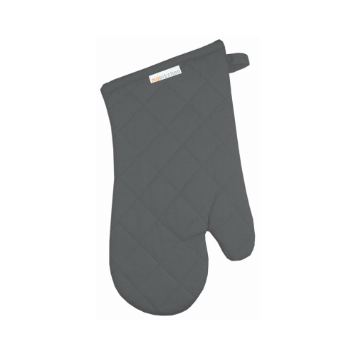 Oven Mitt, Stainless Gray, 100% Quilted Cotton