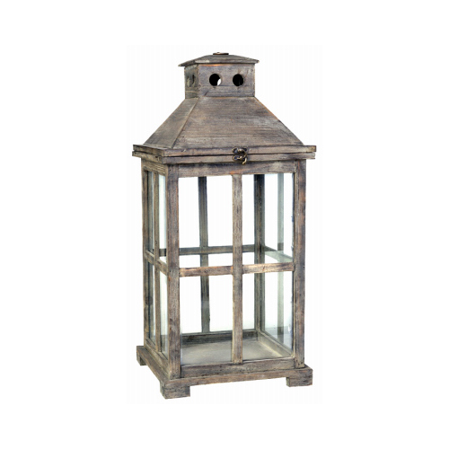 A & B HOME 30383-SMALL Temple Garden Candle Lantern, Antique Finish, Small