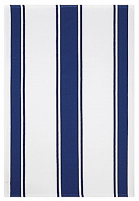 Mu Kitchen 6690-1955 Towel, Ink Blue Stripe, 100% Cotton, 20 x 30-In.