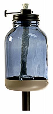 Lamplight Farms 1118018 Glass Jar Torch, Adjustable Flame, Converts 3-In-1, 65-In.