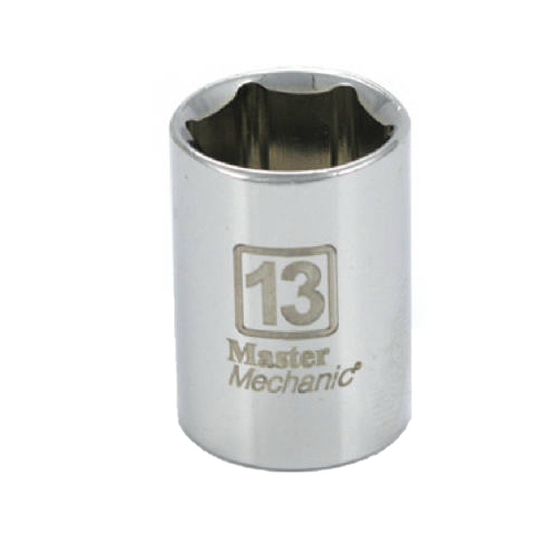 Metric Shallow Socket, 6-Point, 1/4-In. Drive, 13mm