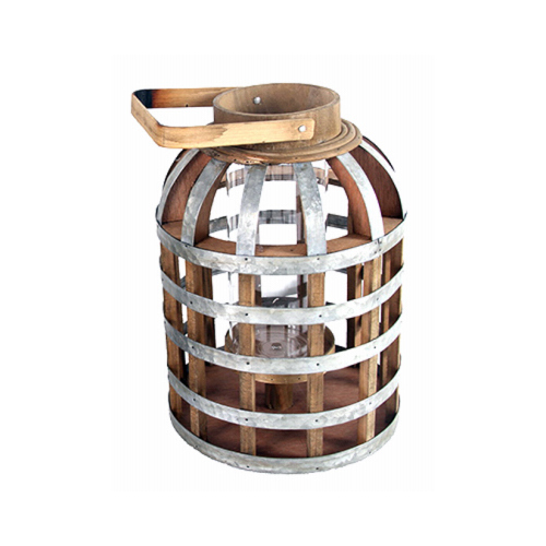 A & B HOME AV37738 Shanghai Lantern, Iron Cage, Medium