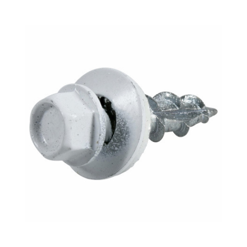 HILLMAN FASTENERS 117947 Powerpro OSB Roofing Screws, White, 12/14 x 3