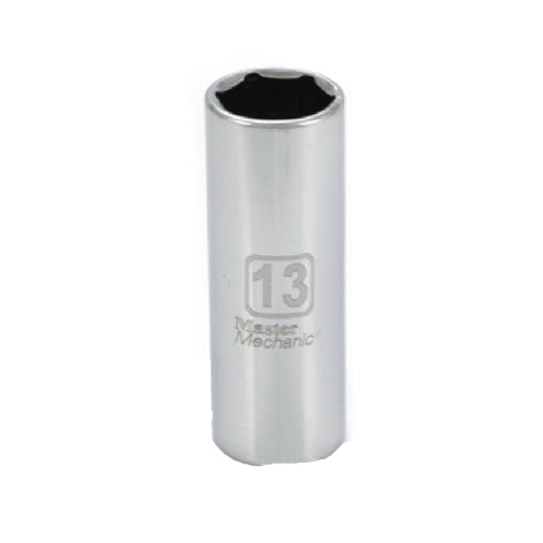 Metric Deep Well Socket, 6-Point, 1/4-In. Drive, 13mm