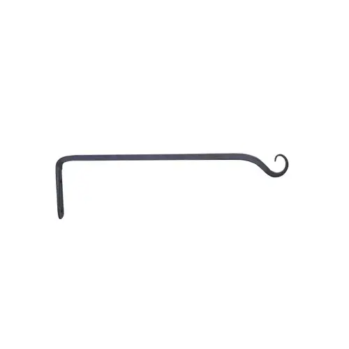 Hanging Plant Hook, Straight, Black, 15-In.