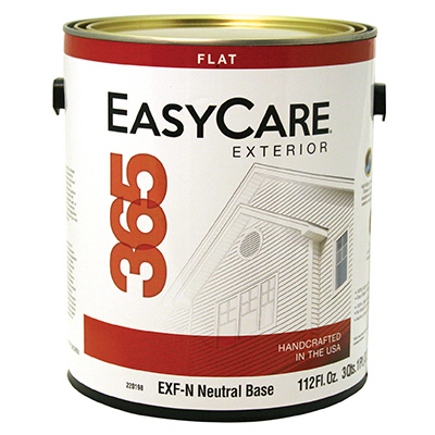 TRUE VALUE MFG COMPANY EXFN-GL 365 Exterior Latex House Paint, Flat Neutral Base, 1 Gallon