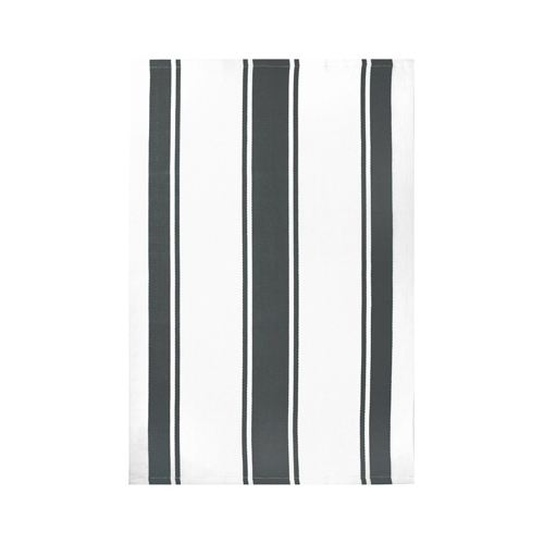 Mu Kitchen 6690-1718 Towel, Stainless Gray Stripe, 100% Cotton, 20 x 30-In.