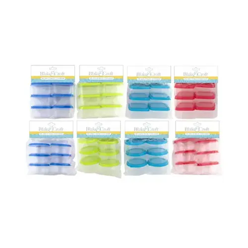 6-Pc. Mini Storage Container, Assorted Colors - pack of 288