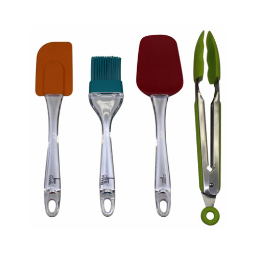 Kitchen Utensil Set, Silicone, 4-Pc.