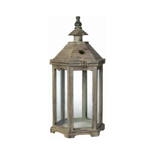 A & B HOME 30381-LARGE Polygon Temple Garden Lantern, Antique Finish, Large