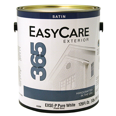 TRUE VALUE MFG COMPANY EXSEP-GL 365 Interior Exterior House Paint, Pastel Base Latex Satin, 1 Gallon