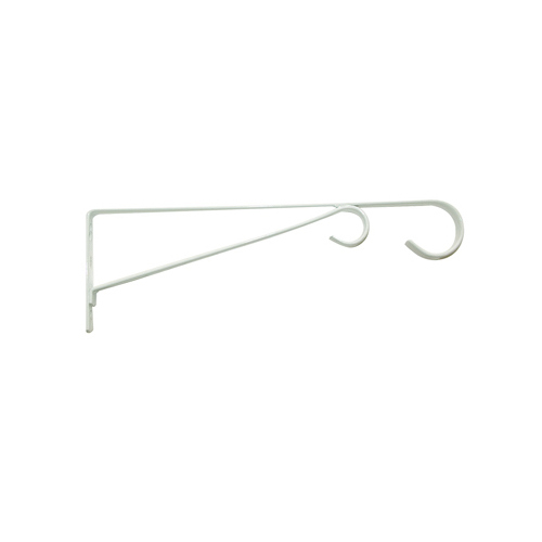 Green Thumb 85522DGT Plant Bracket, Hanging, White Powder-Coated Steel, 12-In.
