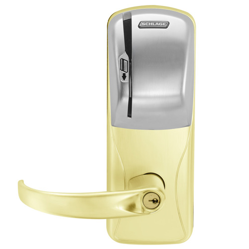 Electric Mortise Lock Bright Brass