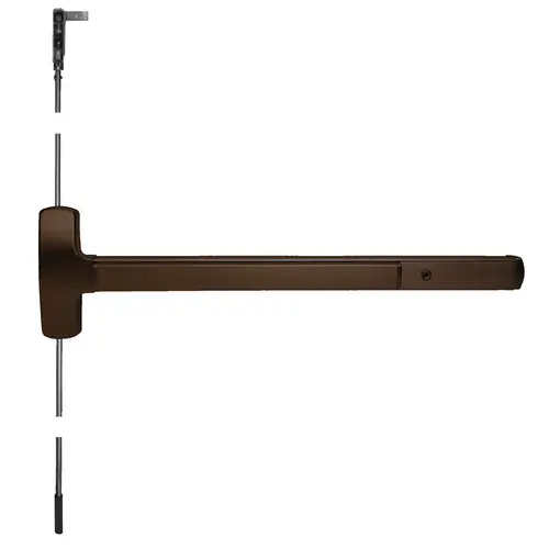 Motorized Exit Device Dark Bronze Anodized Aluminum