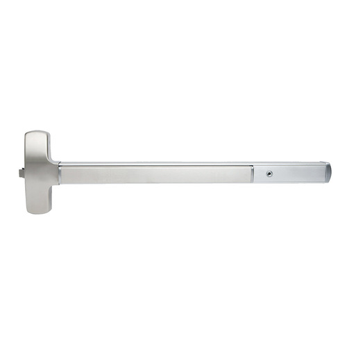 Motorized Exit Device Satin Stainless Steel