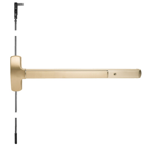 Lock Exit Device Satin Brass