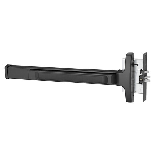 Mortise Exit Device Black Suede Powder Coat