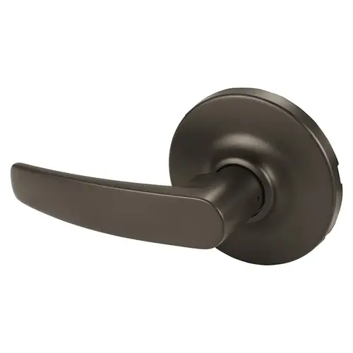 Grade 1 Classroom Security Apartment Exit Privacy Cylindrical Lock, B Lever, Non-Keyed, Dark Oxidized Bronze Finish, Not Handed Dark Oxidized Bronze