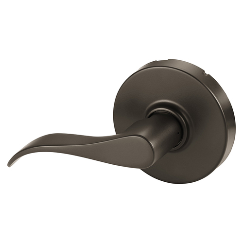 Grade 1 Single Lever Pull Cylindrical Lock, G Lever, Non-Keyed, Dark Oxidized Bronze Finish, Left Hand Dark Oxidized Bronze