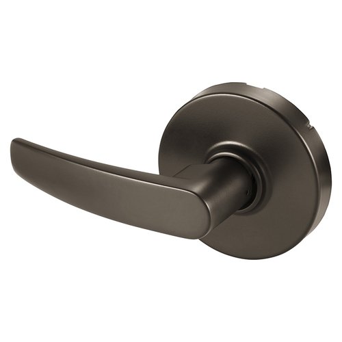 Grade 1 Double Lever Pull Cylindrical Lock, B Lever, Non-Keyed, Dark Oxidized Bronze Finish, Not Handed Dark Oxidized Bronze