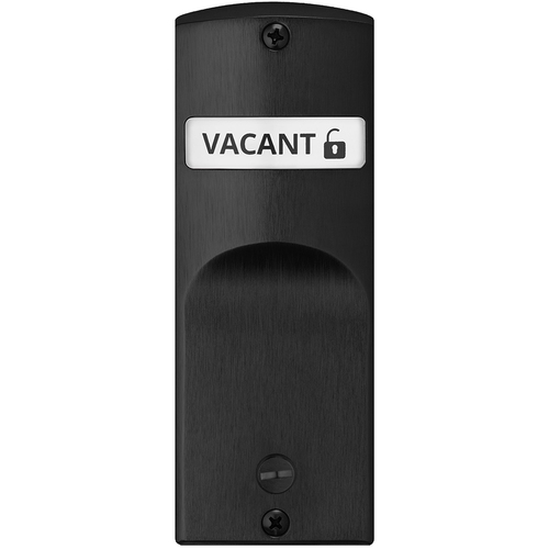 Sargent SA193 BSP V50 Mortise Indicator Kit for Sectional Trim with Cointurn, Exterior Displays "Vacant / Occupied" in White & Red Text, Black Suede Powder Coat Finish Black Suede Powdercoat
