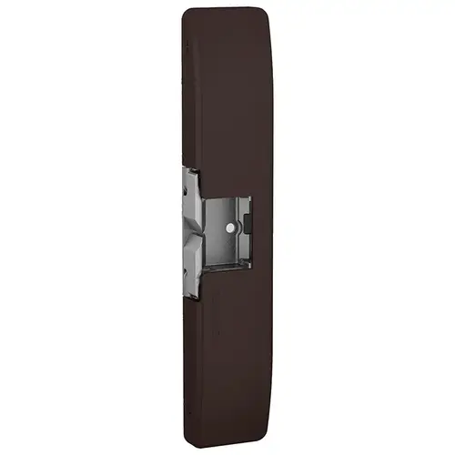 Surface Mounted Electric Strike 12/24VDC, FS/FSE, Rim Exits Max 3/4" Throw, 9" x 1-3/4" x 3/4", LBM Latchbolt Monitor, Wood or Metal Frame, 613E/US10BE Dark Oxidized Satin Bronze