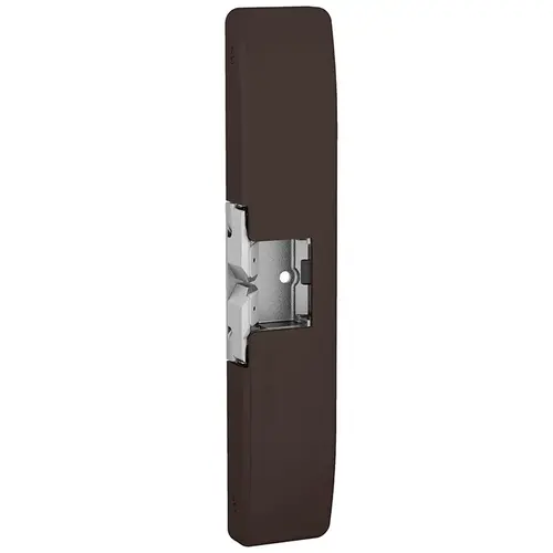 Fire Rated Surface Mounted Electric Strike 12/24VDC, FS/FSE, Rim Exits Max 3/4" Throw, 9" x 1-3/4" x 3/4", LBM Latchbolt Monitor, Wood or Metal Frame, 613E/US10BE Dark Oxidized Satin Bronze