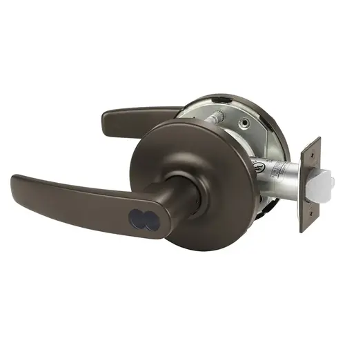 Grade 1 Classroom Cylindrical Lock, B Lever, SFIC Prep Disposable Core, Dark Oxidized Bronze Finish, Not Handed Dark Oxidized Bronze