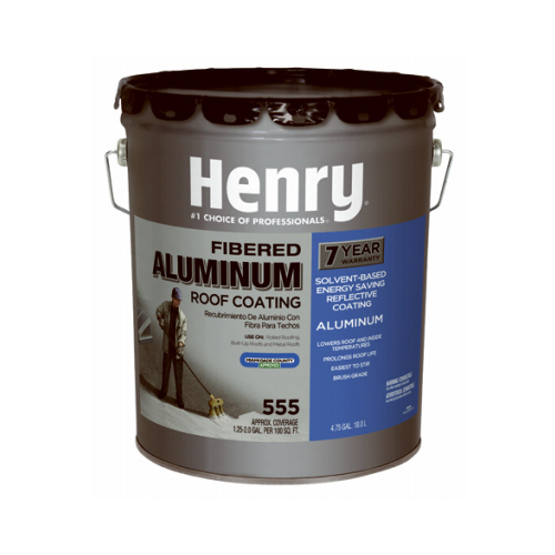 HENRY HE555019 Aluminum Roof Coating Matte Asphalt 4.75 gal