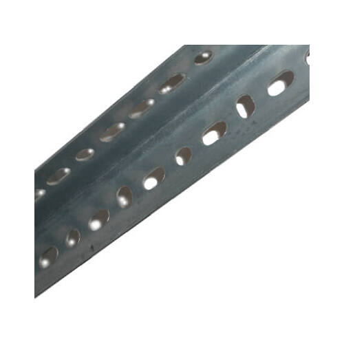 Slotted Angle 0.048" X 1.25" W X 72" L Zinc Plated Steel Silver