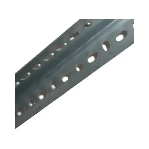 Slotted Angle 0.048" X 1-1/4" W X 48" L Zinc Plated Steel Silver