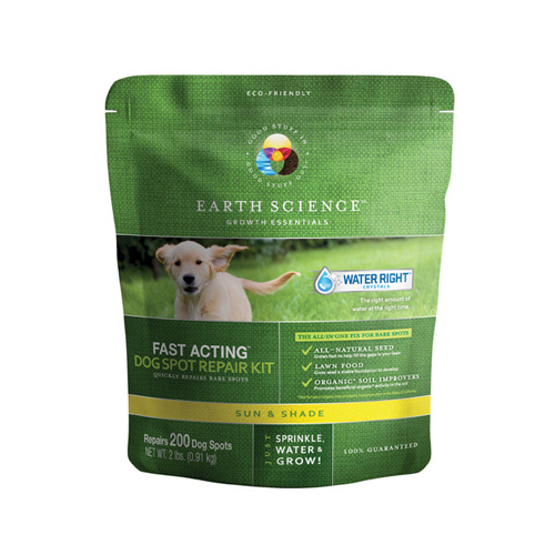 Earth Science 11871-8 Pet/Dog Spot Grass Repair Seed Fast Acting Mixed Sun or Shade 2 lb