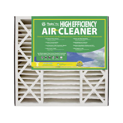 Air Filter 20" W X 25" H X 4-1/2" D Synthetic 8 MERV Pleated - pack of 2