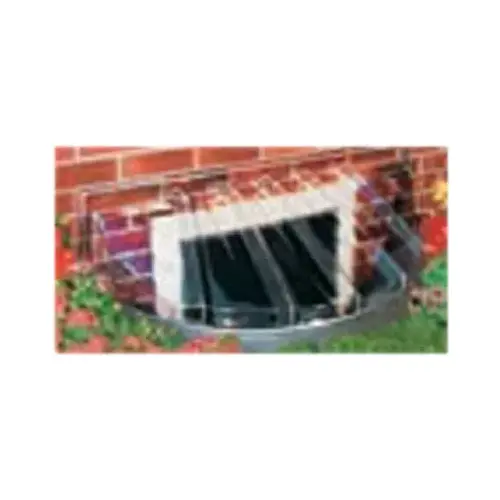 Window Well Cover, 14 in L, 42 in W, Plastic - pack of 12