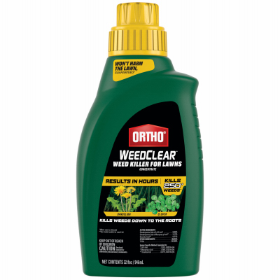 Ortho 0204710 WeedClear Concentrated Lawn Weed Killer, Liquid, 32 oz Bottle