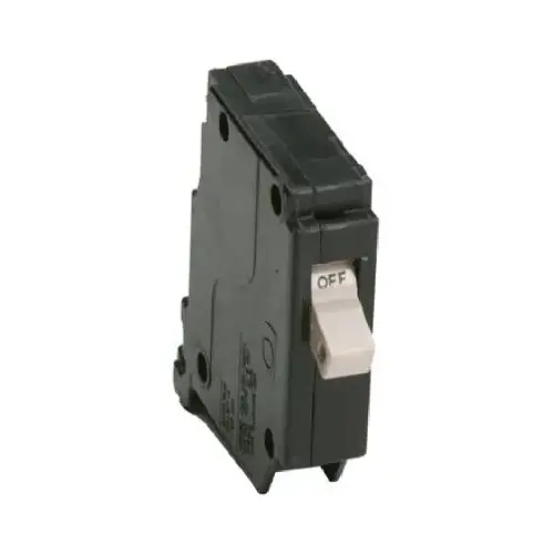 Circuit Breaker with Flag, Type CH, 15 A, 1 -Pole, 120/240 V, Mechanical Trip, Plug Mounting