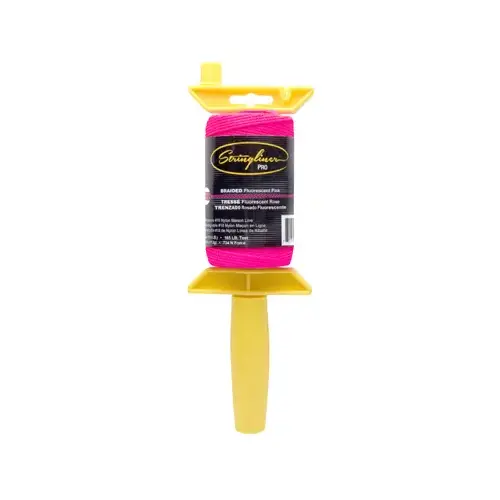 PRO 250 Ft. Fluorescent Pink Braided Nylon Mason Line Reel